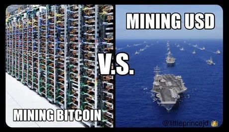Meme Bitcoin mining versus USD mining